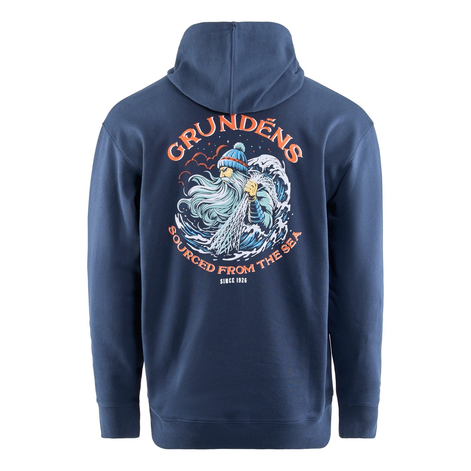 Grundéns Displacement DWR Hoodie Sea Sourced Dark Navy i gruppen Klær Og Fottøy / Klær / Gensere / Hettegensere hos Sportfiskeprylar.se (50506-422-0013r)