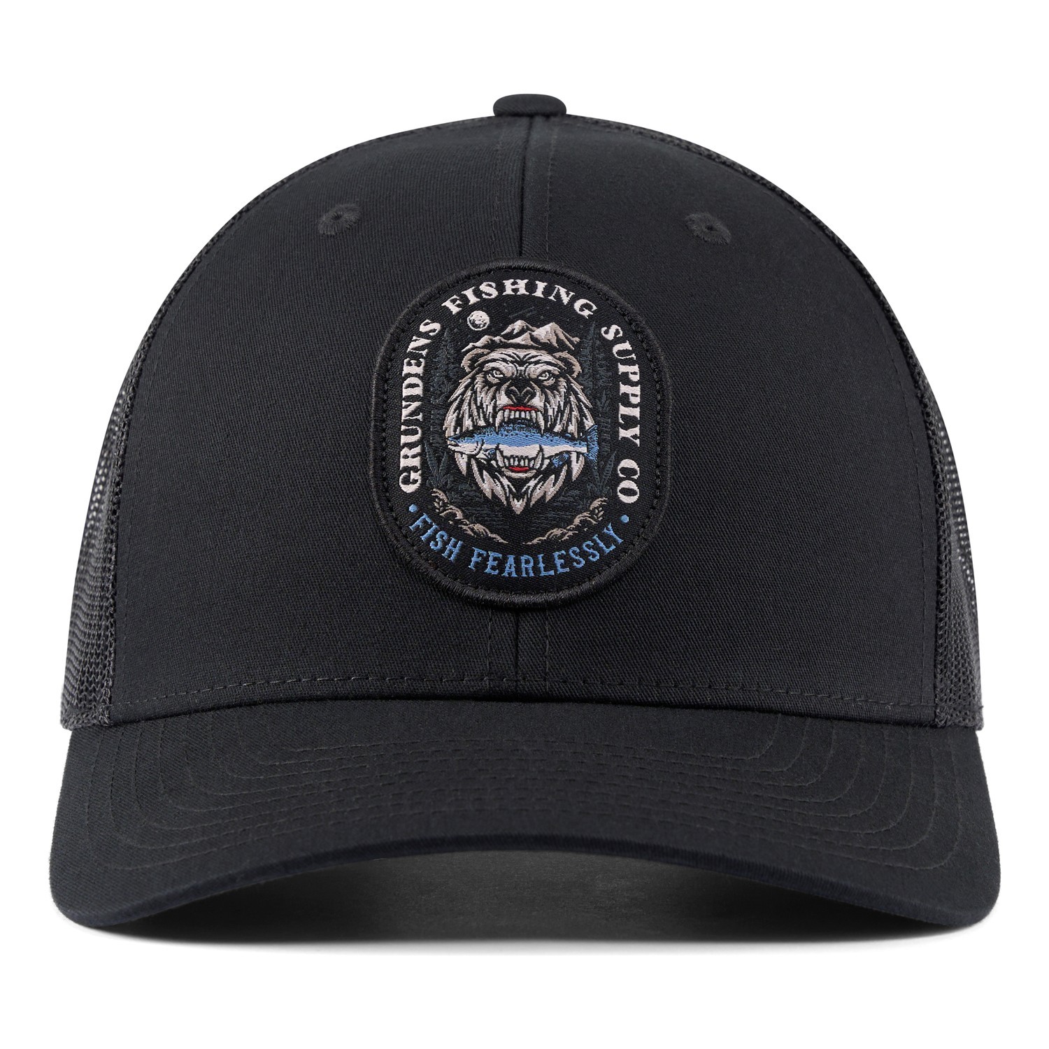 Grundéns Bear Essentials Trucker Black i gruppen Klær Og Fottøy / Caps Og Annet Hodeplagg / Caps / Trucker Caps hos Sportfiskeprylar.se (50510-001-0001)