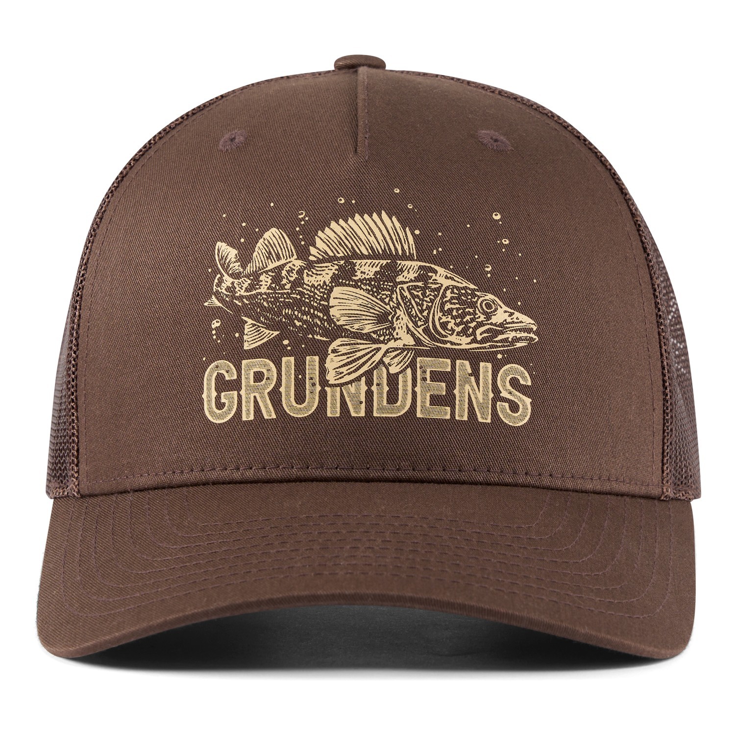 Grundéns King of the Lakes Trucker Brown i gruppen Klær Og Fottøy / Caps Og Annet Hodeplagg / Caps / Trucker Caps hos Sportfiskeprylar.se (50526-200-0001)