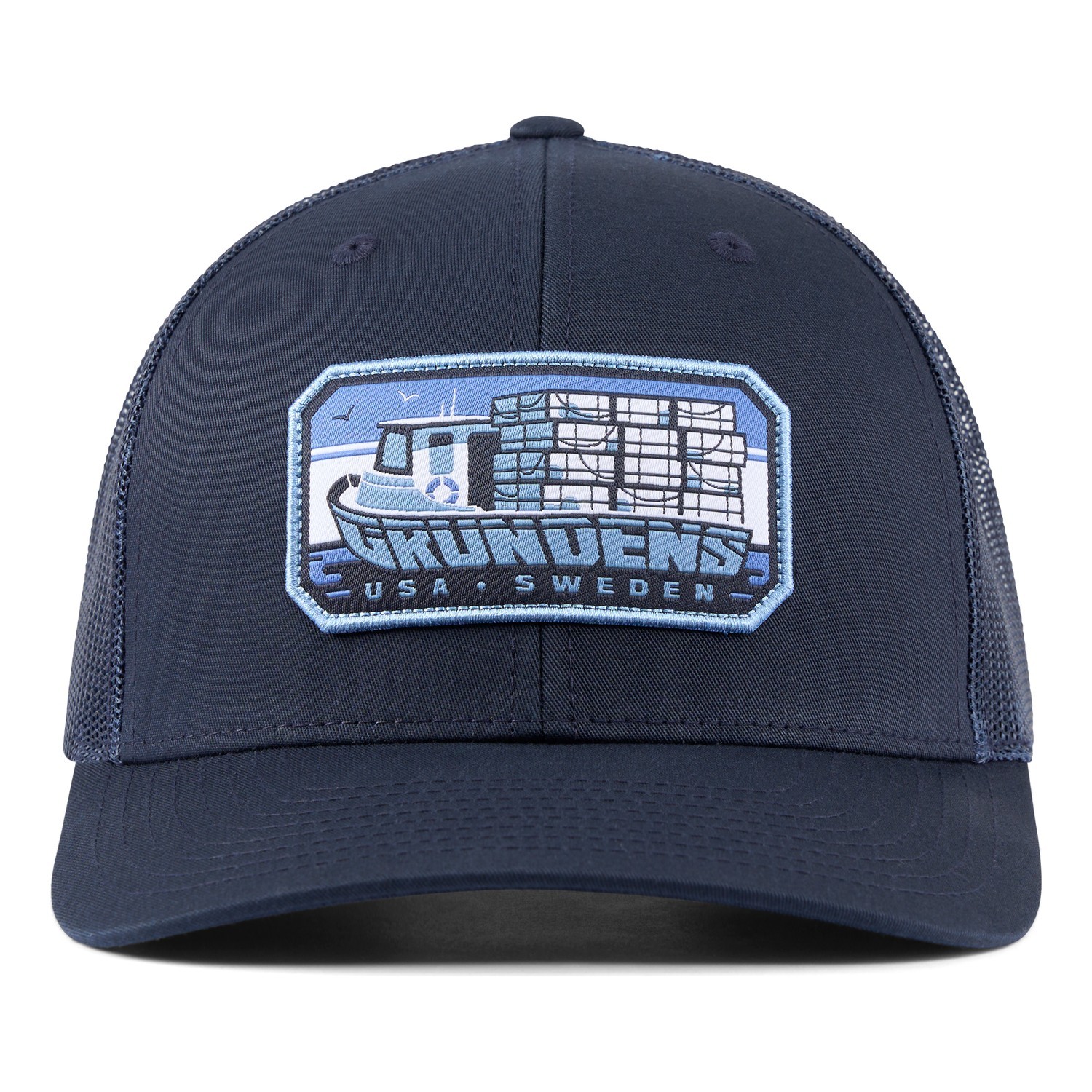 Grundéns Trapper Trucker Navy i gruppen Klær Og Fottøy / Caps Og Annet Hodeplagg / Caps / Trucker Caps hos Sportfiskeprylar.se (50536-410-0001)