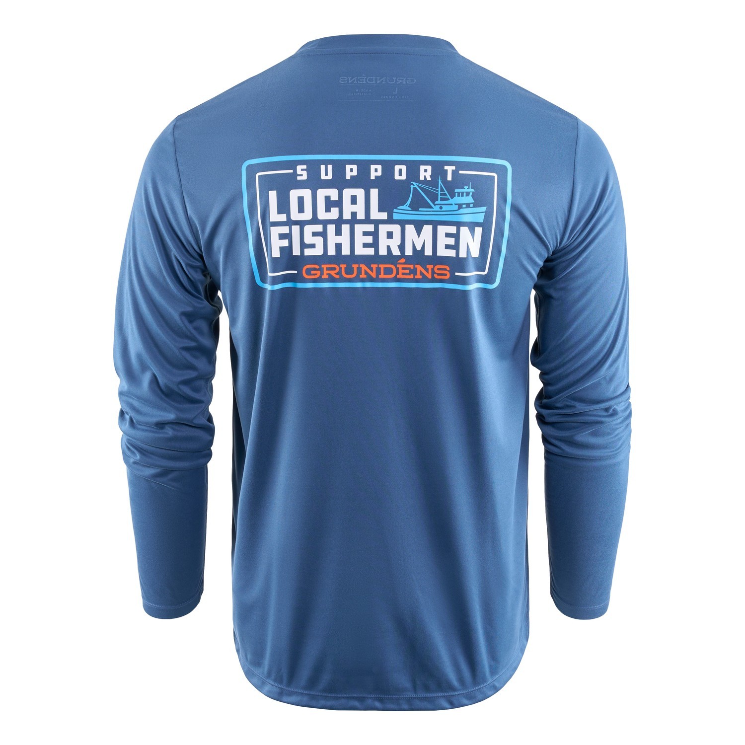 Grundéns Support Local LS Tech Tee Blue Abyss i gruppen Klær Og Fottøy / Klær / Gensere / Langarmet Tskjorte hos Sportfiskeprylar.se (50546-477-0013r)