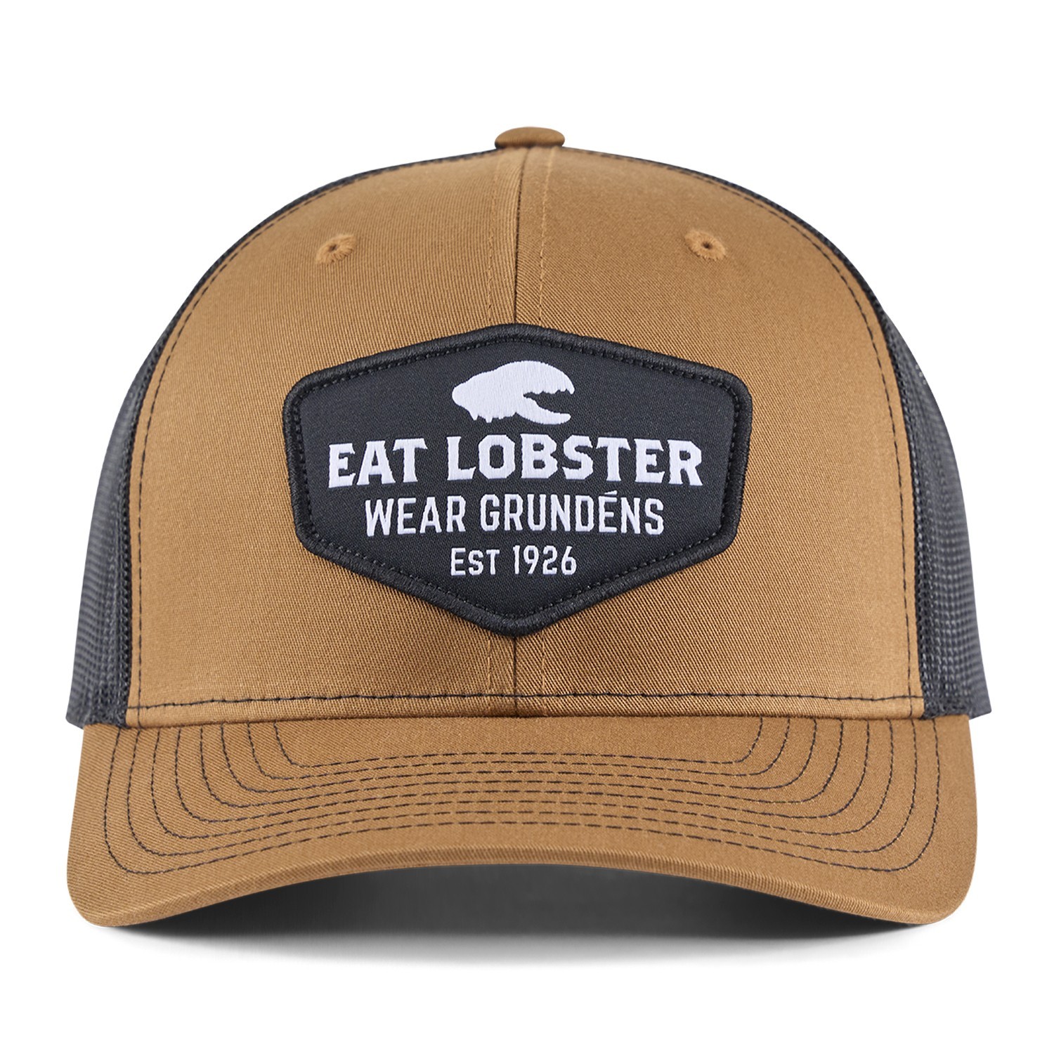 Grundéns Eat Lobster Trucker Dark Rum i gruppen Klær Og Fottøy / Caps Og Annet Hodeplagg / Caps / Trucker Caps hos Sportfiskeprylar.se (50553-257-0001)