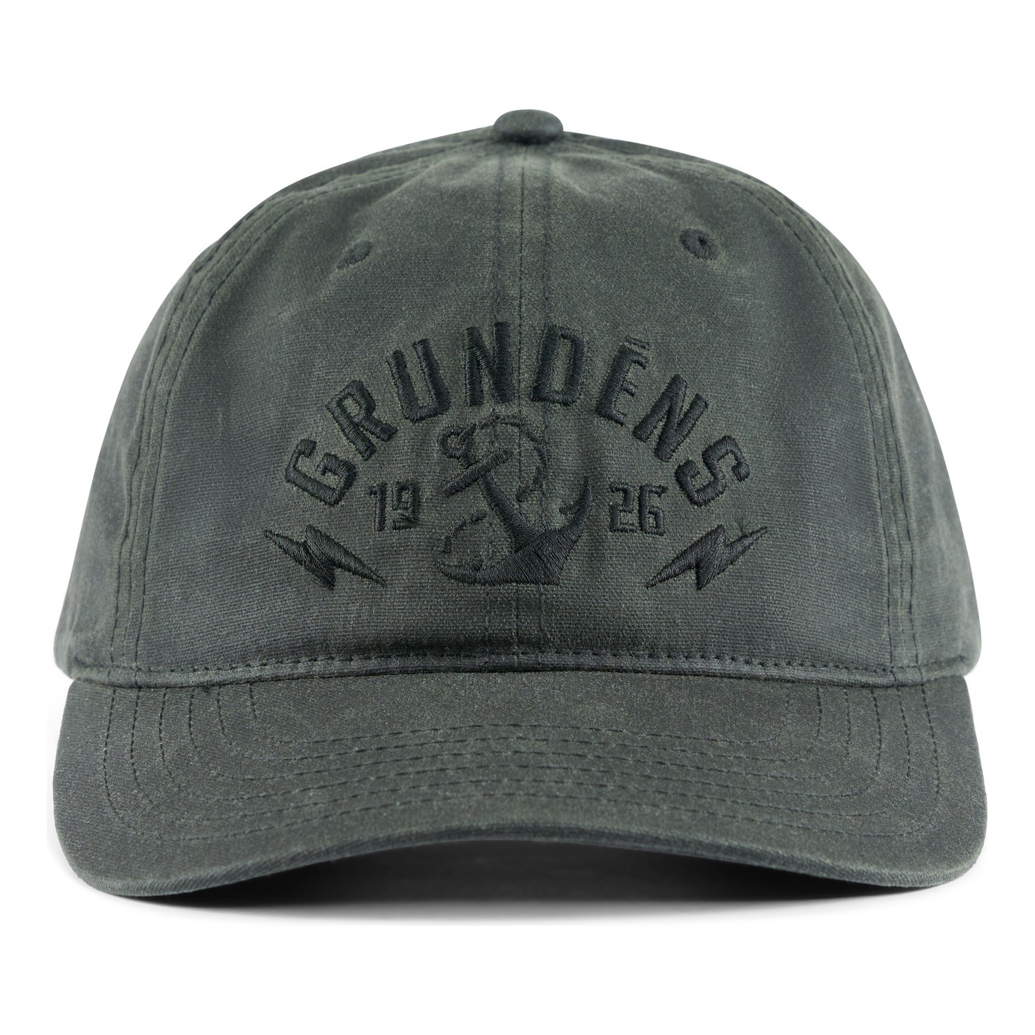Grundéns Stowaway Waxed Trucker Olive i gruppen Klær Og Fottøy / Caps Og Annet Hodeplagg / Caps / Trucker Caps hos Sportfiskeprylar.se (50559-373-0001)