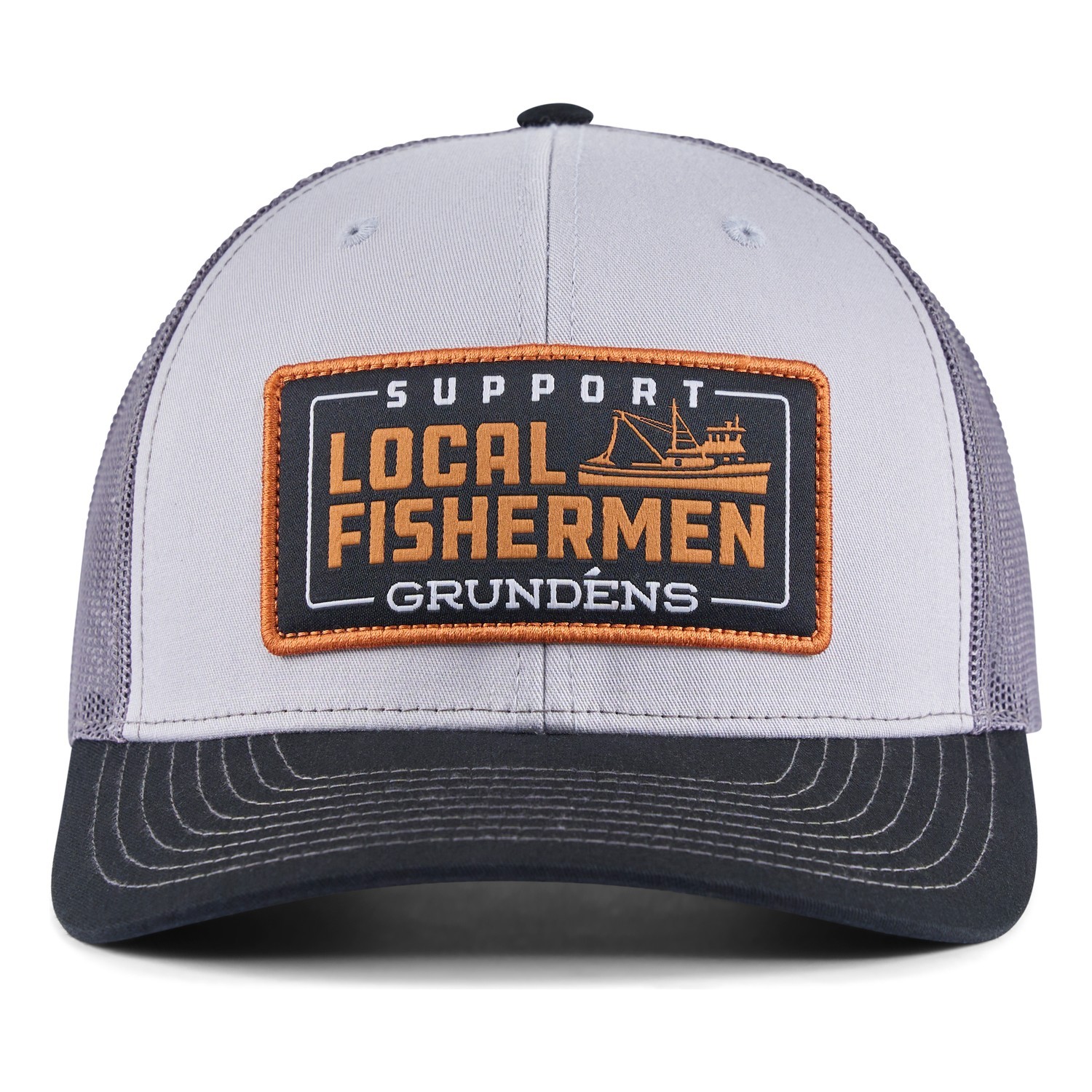 Grundéns Support Local Trucker Black i gruppen Klær Og Fottøy / Caps Og Annet Hodeplagg / Caps / Trucker Caps hos Sportfiskeprylar.se (50560-001-0001)