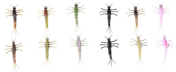 Savage Gear 3D TPE Mayfly Nymph 5cm i gruppen Sluker / Softbaits / Kreps Og / Creaturebaits hos Sportfiskeprylar.se (50676r)