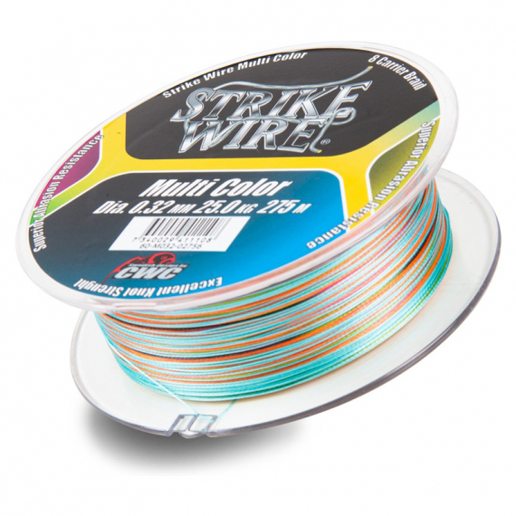 Strike Wire Multi Color X8. 0,32mm/25kg - 275m i gruppen Snører / Multifilament hos Sportfiskeprylar.se (60-M032-02756)