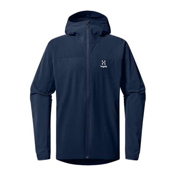 Haglöfs Move Softshell Hood Men Tarn Blue i gruppen Klær Og Fottøy / Klær / Jakker / Skalljakke hos Sportfiskeprylar.se (6068783N5015r)