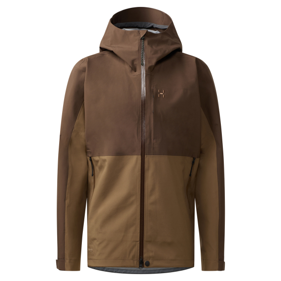 Haglöfs Front Proof II Jacket Men Woodland Brown/Teak Brown i gruppen Klær Og Fottøy / Klær / Jakker / Regnjakke hos Sportfiskeprylar.se (6078235UN015r)