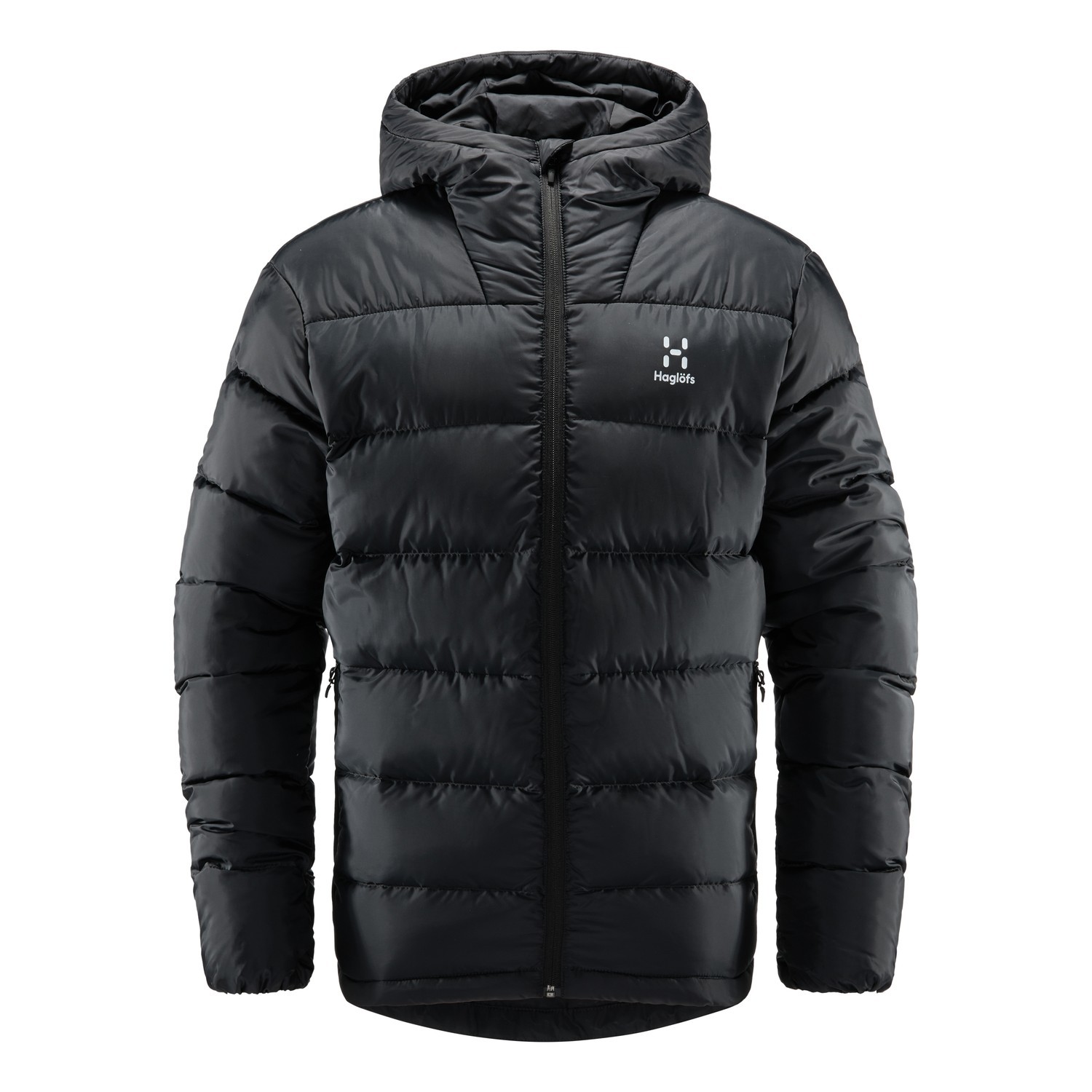 Haglöfs Bield Down II Hood Men True Black i gruppen Klær Og Fottøy / Klær / Jakker / Vinterjakker hos Sportfiskeprylar.se (6082562C5015r)