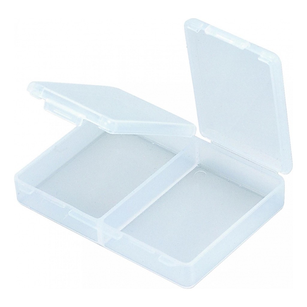 Meiho Accessories Box, 94x71x19 - 2 Comp - Clear i gruppen Oppbevaring / Utstyrsskrin / Slukboks hos Sportfiskeprylar.se (61-FB-2)
