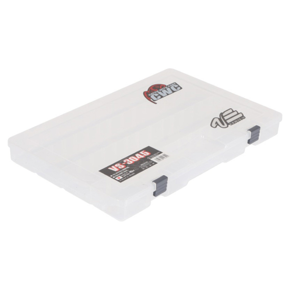 Meiho Betesbox, Justerbara Fack, 410x264x43mm - Clear i gruppen Oppbevaring / Utstyrsskrin / Slukboks hos Sportfiskeprylar.se (61-VS-3045)