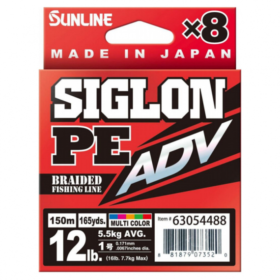 Sunline Siglon PE ADV (x8) 150m Multi Color i gruppen Snører / Multifilament hos Sportfiskeprylar.se (63054482r)