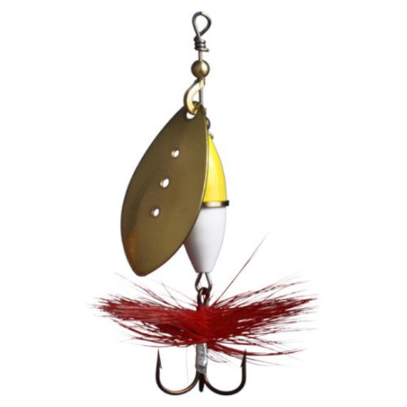 Wipp Spinnare 10 g Gold Yellow/White i gruppen Sluker / Spinners / Inlinespinnare hos Sportfiskeprylar.se (6443-28)