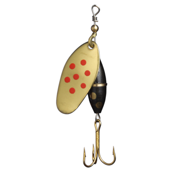 Myran Panter 10g - Gold/Red/Dotted i gruppen Sluker / Spinners / Inlinespinnare hos Sportfiskeprylar.se (6483-28)