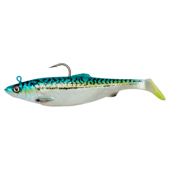 Savage Gear 4D Herring Big Shad 25cm, 300g 2+1pcs - Green Mackerel i gruppen Sluker / Havfiskepilker / Havfiske Softbaits hos Sportfiskeprylar.se (71907)