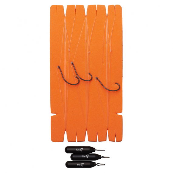 Savage Gear Dropshot Rig Kit M 3pcs - #1 4.5kg 0.26mm FC i gruppen Kroker Og Terminal Takkel / Ferdiglagde Rigger / Ferdiglagde Abbor-Fortommer hos Sportfiskeprylar.se (71922)