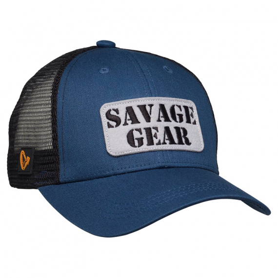 Savage Gear Logo Badge Cap, Teal Blue i gruppen Klær Og Fottøy / Caps Og Annet Hodeplagg / Caps / Trucker Caps hos Sportfiskeprylar.se (73712)