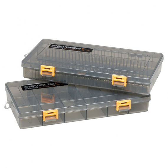 Savage Gear Flat Lure Box Smoke Kit 2pcs 23x11x3.5cm i gruppen Oppbevaring / Utstyrsskrin / Slukboks hos Sportfiskeprylar.se (74233)