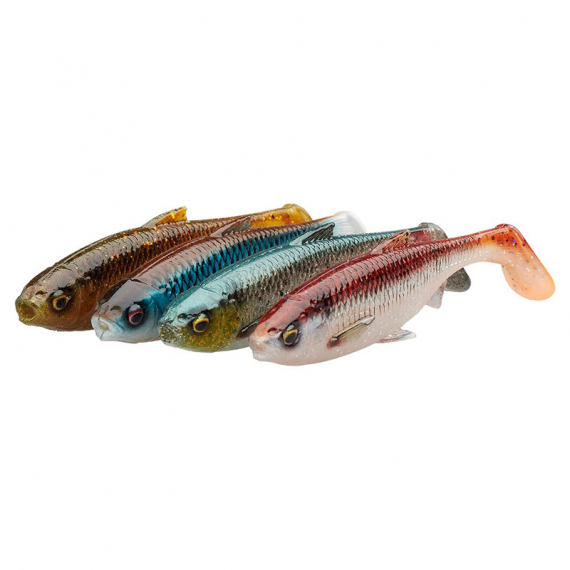 Savage Gear 3D River Roach (4-pack) 10cm 10g - Clear Water Mix i gruppen Sluker / Sluksett hos Sportfiskeprylar.se (74305)