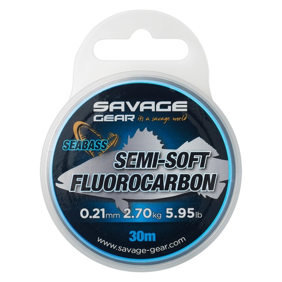 Savage Gear Semi-Soft Fluorocarbon 30m Clear i gruppen Kroker Og Terminal Takkel / Ledere Og Fortommsmaterialer / Fortommsmaterialer / Fortommsmateriale Fluorokarbon hos Sportfiskeprylar.se (74484r)