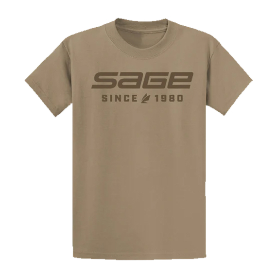 Sage Since 1980 T-shirt Sand i gruppen Klær Og Fottøy hos Sportfiskeprylar.se (7474-02r)