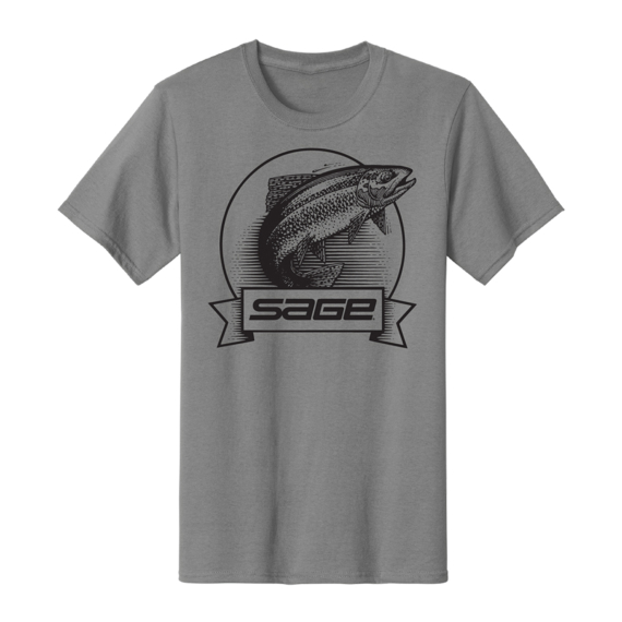 Sage Heritage T-shirt Grey i gruppen Klær Og Fottøy / Klær / T-Skjorte hos Sportfiskeprylar.se (7476-02r)