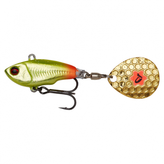 Savage Gear Fat Tail Spin 6,5cm, 16g Sinking - Söder Hot Tail Motoroil UV i gruppen Sluker / Leppeløse Crankbaits hos Sportfiskeprylar.se (75324)