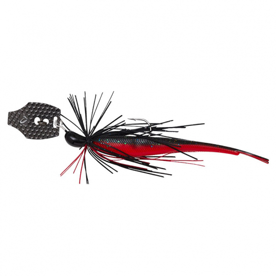 Savage Gear Crazy Swim Jig 10cm 8.5g Sinking - Black N Red i gruppen Sluker / Chatterbaits Og Bladed Jigs hos Sportfiskeprylar.se (76735)