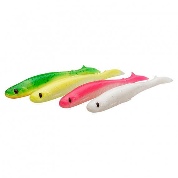 Savage Gear Slender Scoop Shad (4-pack) i gruppen Sluker / Sluksett hos Sportfiskeprylar.se (76749r)