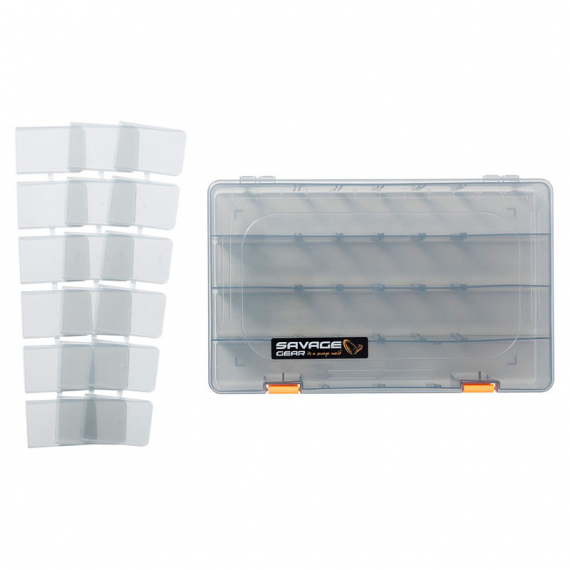 Savage Gear Lurebox 6B Smoke 36x22.5x5cm i gruppen Oppbevaring / Utstyrsskrin / Slukboks hos Sportfiskeprylar.se (76778)
