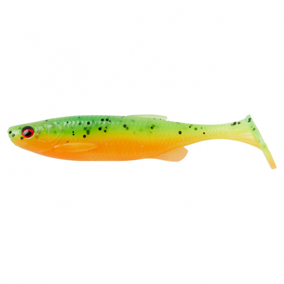 Savage Gear Fat Minnow T-Tail 9cm, 7g (5-pack) Firecracker i gruppen Sluker / Softbaits / Abbor Softbaits Og Gjørs Softbaits hos Sportfiskeprylar.se (76990)