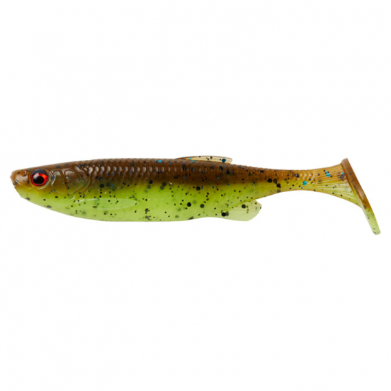 Savage Gear Fat Minnow T-Tail 13cm, 20g (5-pack) Chartreuse Pumpkin i gruppen Sluker / Softbaits / Abbor Softbaits Og Gjørs Softbaits hos Sportfiskeprylar.se (77004)