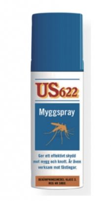Myggmedel Spray US 622 (60ml) i gruppen Outdoor / Myggspray/Roll On Og Beskyttelse / Myggspray hos Sportfiskeprylar.se (778)