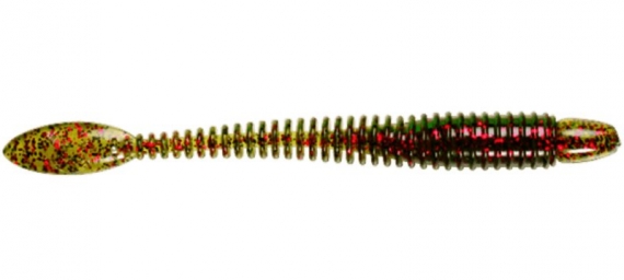 Ribster 7,5cm, Watermelon Red Flake - 12pack i gruppen Sluker / Softbaits / Abbor Softbaits Og Gjørs Softbaits hos Sportfiskeprylar.se (78-RI30-144)