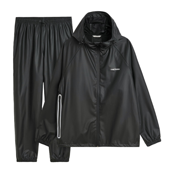 Tretorn Packable Rainbreaker Set, Black i gruppen Klær Og Fottøy / Klær / Fiskedress hos Sportfiskeprylar.se (800655059Sr)