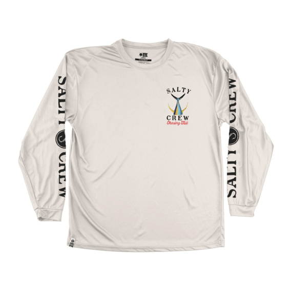 Salty Crew Tailed L/S Tech Tee Rashguard White i gruppen Klær Og Fottøy / UV-klær hos Sportfiskeprylar.se (804046048596r)