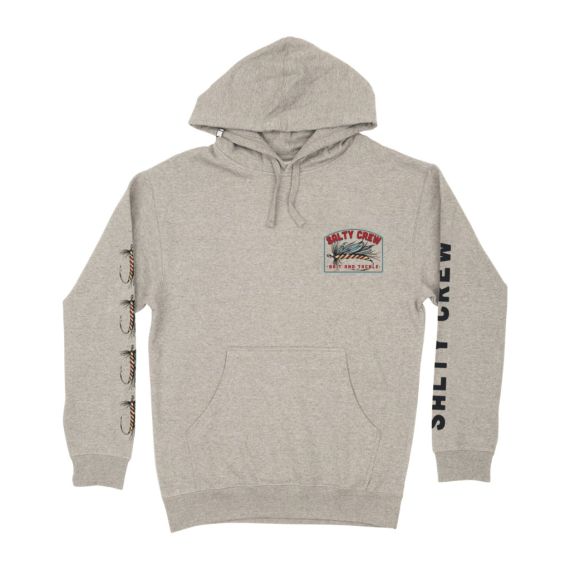 Salty Crew Fly Drop Fleece Grey Heather i gruppen Klær Og Fottøy / Klær / Gensere / Hettegensere hos Sportfiskeprylar.se (804046356639r)
