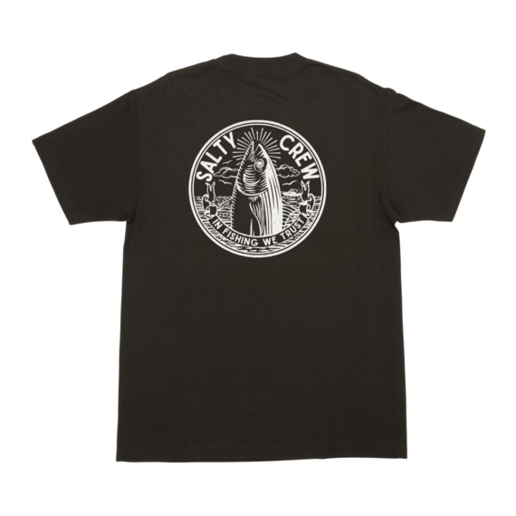 Salty Crew In Fishing We Trust S/S Tee Black i gruppen Klær Og Fottøy / Klær / T-Skjorte hos Sportfiskeprylar.se (804046400066r)