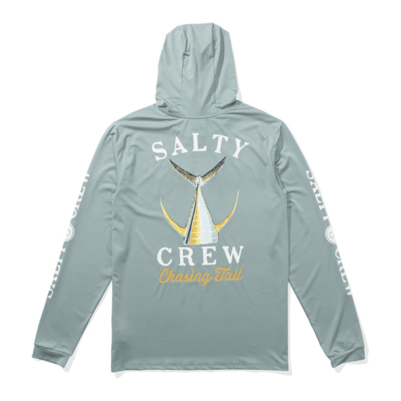 Salty Crew Tailed Hood Sunshirt Mackerel i gruppen Klær Og Fottøy / UV-klær hos Sportfiskeprylar.se (804046512974r)