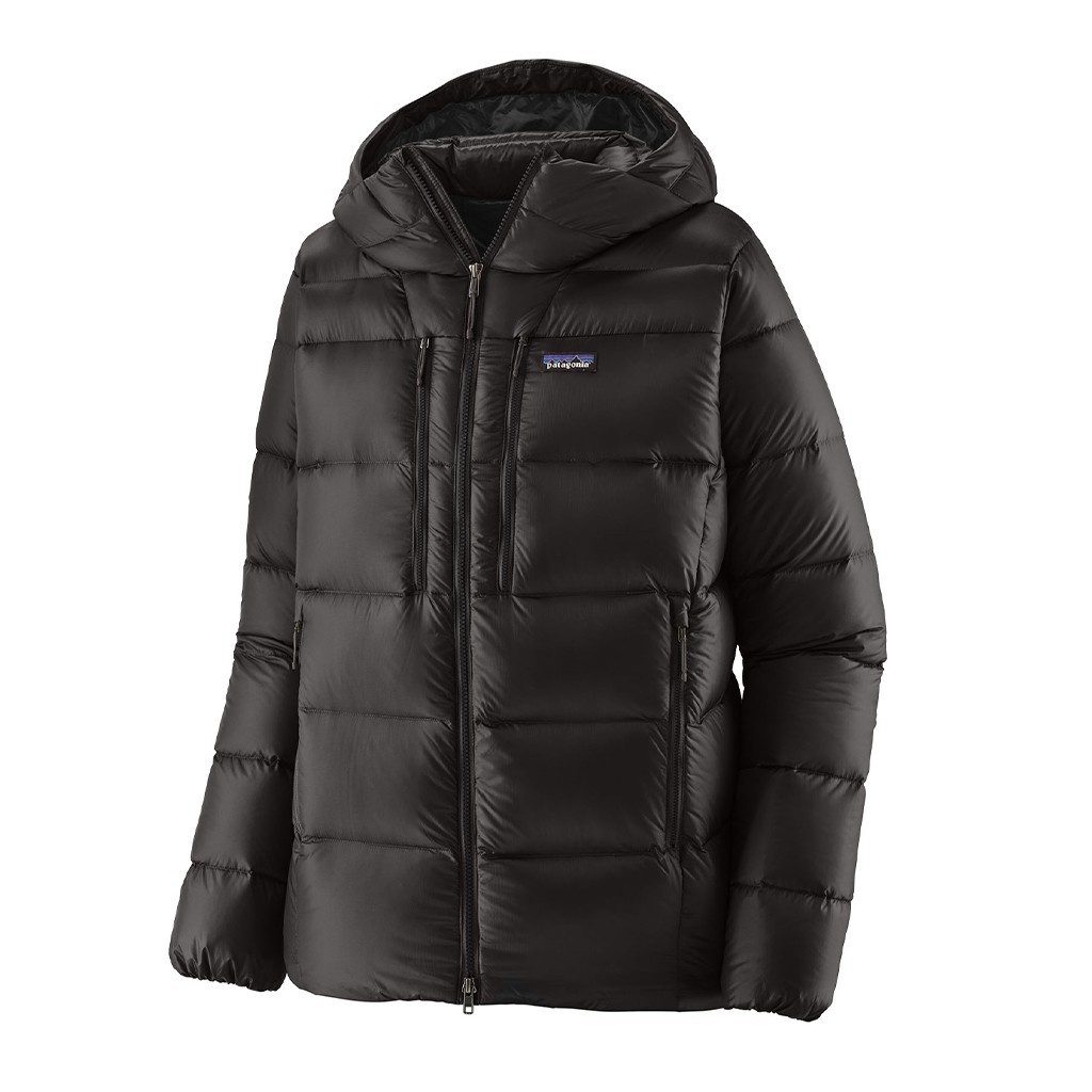 Patagonia M\'s Fitz Roy Down Hoody BLK i gruppen Klær Og Fottøy / Klær / Jakker / Dun- og syntetfôrede jakker hos Sportfiskeprylar.se (85501-BLK-XLr)