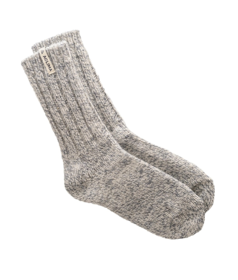 Aclima Norwegian Wool Socks Grey / White i gruppen Klær Og Fottøy / Klær / Mellomlag Og Undertøy / Sokker hos Sportfiskeprylar.se (90-107363r)