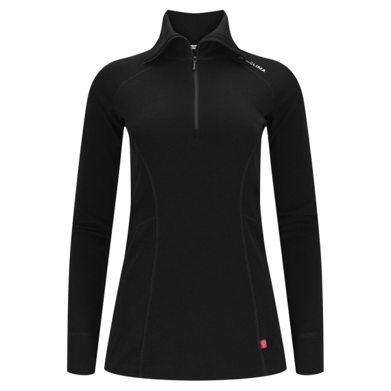 Aclima WarmWool Polo W\'s Jet Black i gruppen Klær Og Fottøy / Klær / Mellomlag Og Undertøy / Superundertøy Genser/T-Skjorte hos Sportfiskeprylar.se (90-110079r)