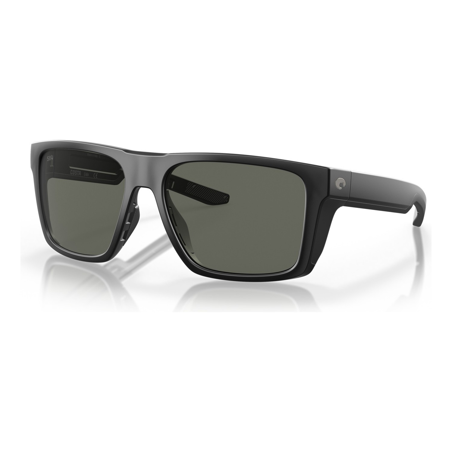 Costa Lido-Matte Black-Gray 580G i gruppen Klær Og Fottøy / Briller / Polaroid Briller hos Sportfiskeprylar.se (91040457)