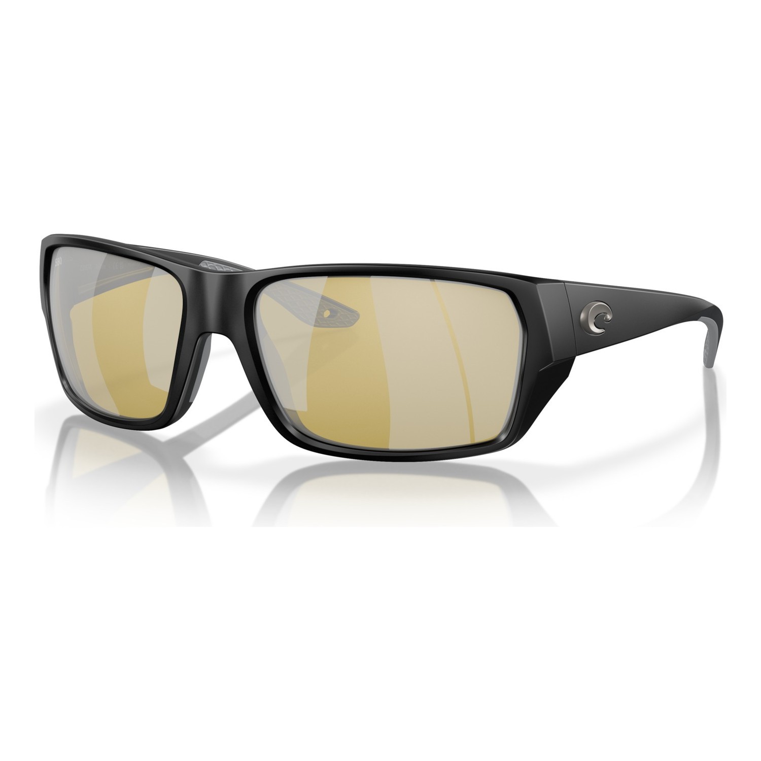 Costa Tailfin-Matte Black-Sunrise Silver Mirror 580G i gruppen Klær Og Fottøy / Briller / Polaroid Briller hos Sportfiskeprylar.se (91130560)