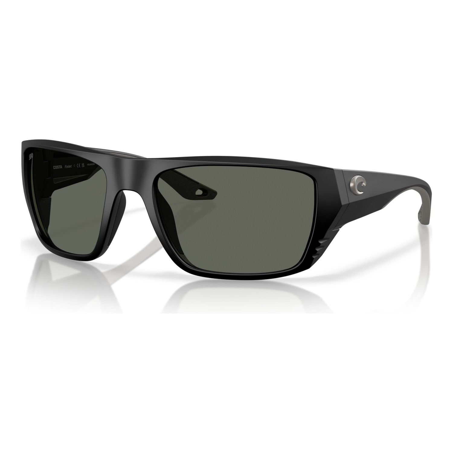 Costa Finlet - Matte Black - Gray 580G i gruppen Klær Og Fottøy / Briller / Polaroid Briller hos Sportfiskeprylar.se (91180459)