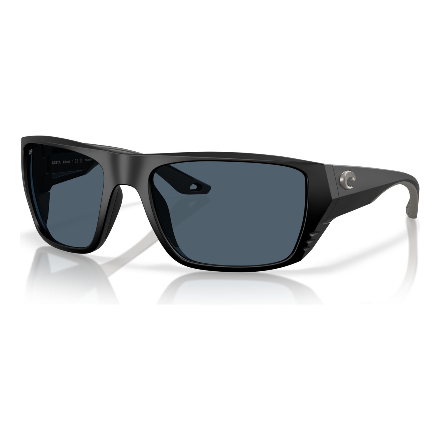 Costa Finlet - Matte Black - Gray 580P i gruppen Klær Og Fottøy / Briller / Polaroid Briller hos Sportfiskeprylar.se (91180559)