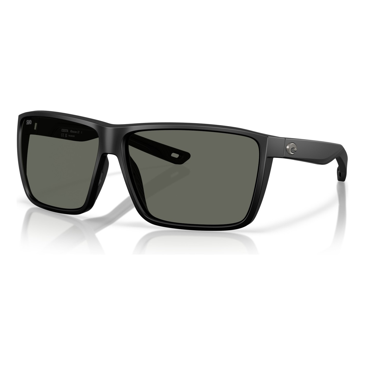 Costa Rincon II - Matte Black - Gray 580G i gruppen Klær Og Fottøy / Briller / Polaroid Briller hos Sportfiskeprylar.se (91210164)