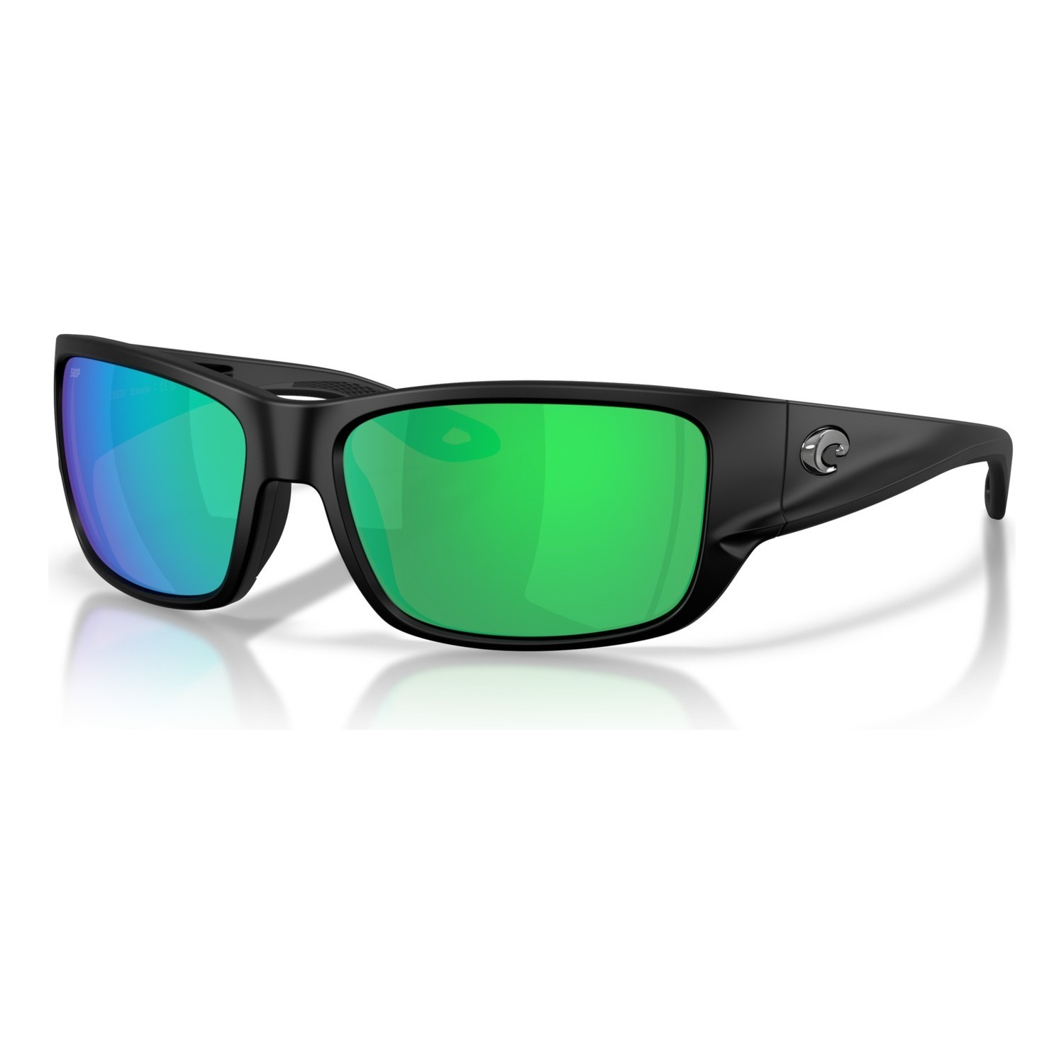 Costa Schoolie - Matte Black - Green Mirror 580P i gruppen Klær Og Fottøy / Briller / Polaroid Briller hos Sportfiskeprylar.se (91320356)