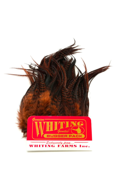 Whiting Bugger Pack Barred i gruppen Kroker Og Terminal Takkel / Flue Binding / Fluebindingsmateriale / Fjær Og Nakke / Andre Typer Fjær hos Sportfiskeprylar.se (91871005r)