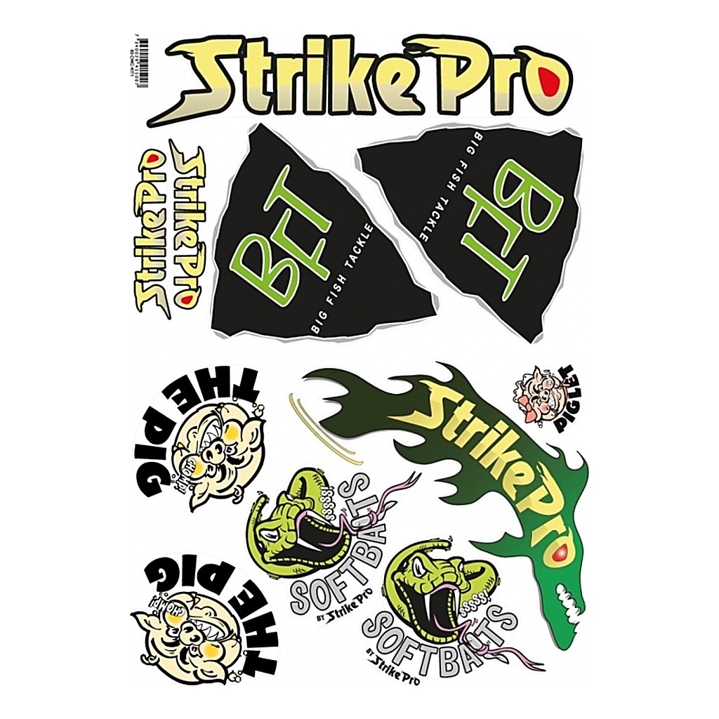 CWC Sticker Kit, BFT, Pig, Strike Pro - A4 i gruppen Annen / Klistremerker Og Dekaler hos Sportfiskeprylar.se (93-CWC-KIT1)